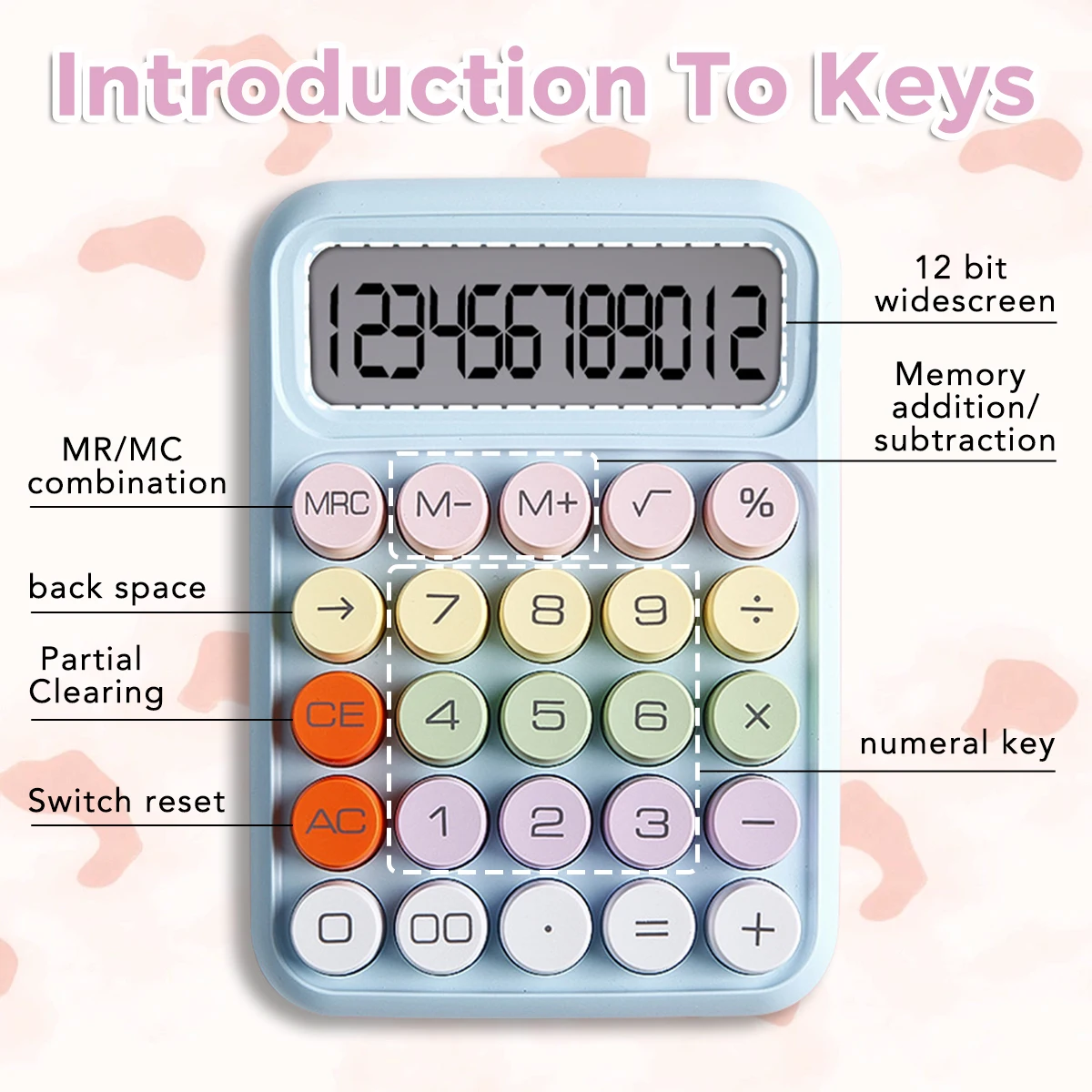 Calculator Dopamine Candy Color High Value Multifunctional Calculator for College Students Children Learning