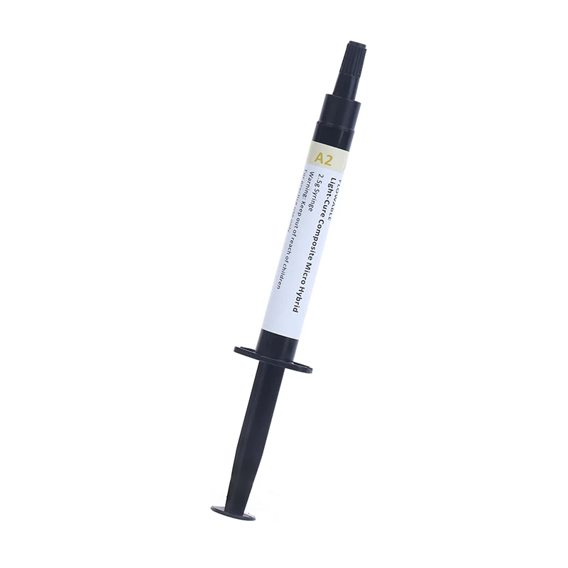 Resina composta dentária fluxo de luz cura a2 2.5g recarga seringa dicas de entrega gravura gel adesivo ligação