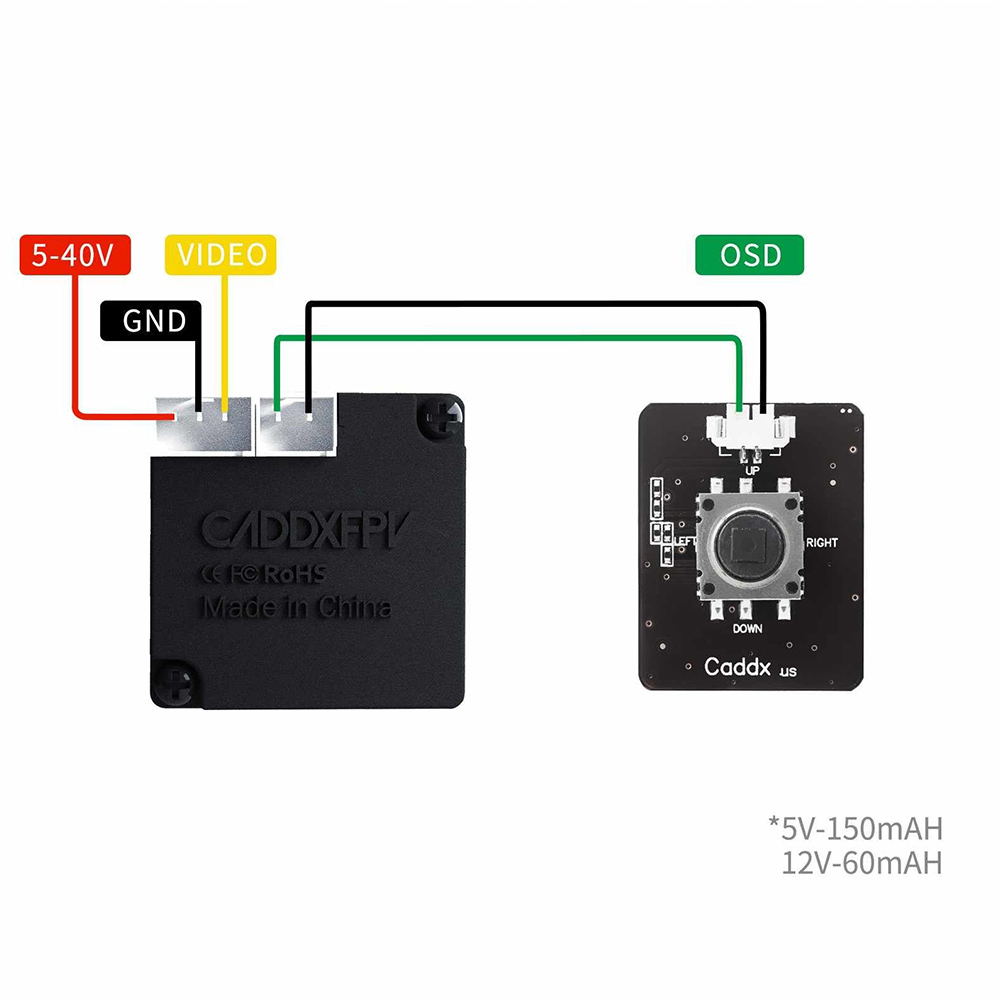 Câmera Micro FPV com Lente Comutável, Caddx Ratel 2, Ratchel2, Ratchel2, Lente de 2.1mm, 16:9, 4:3, NTSC, PAL, FPV Camera Drone, Mark4
