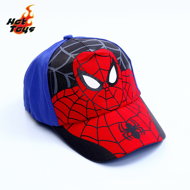 HotToys スパイダーマン野球帽スーパーヒーロー周辺少年少女帽子コスプレ小道具サンハット子供のギフトファッションアクセサリー 3-7y