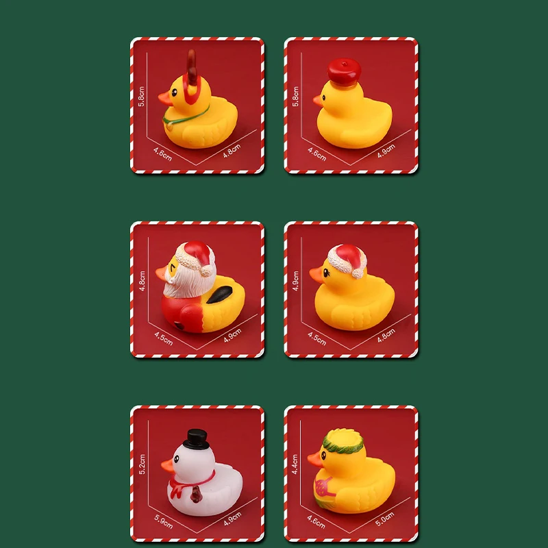 1 個クリスマスゴムアヒル JeepDuck 車のダッシュボードの装飾おもちゃ子供男の子女の子幼児クリスマスパーティーの好意ギフト