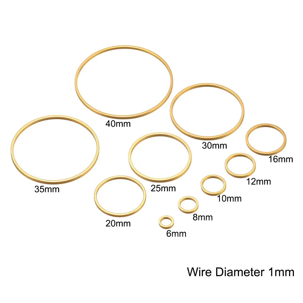 20 piezas biseles planos de acero inoxidable, círculos colgantes huecos, pendientes, anillos, aros de alambre, colgante para collar DIY, fabricación de joyas