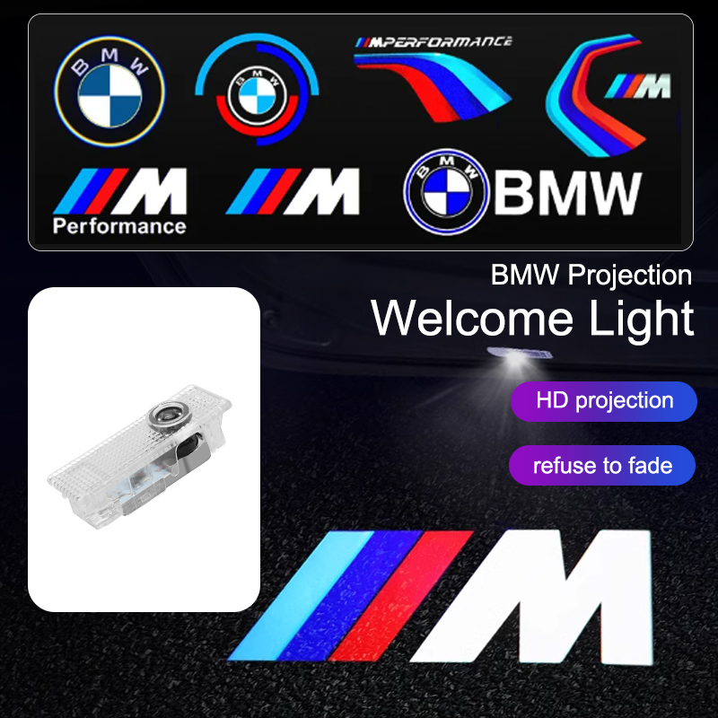 Lámparas LED para proyector de logotipo de puerta de coche, luz de bienvenida para BMW E90, E91, E92, E93, E60, E61, F10, F07, E63, E64, F12, F13, F30, E87, F20, accesorios