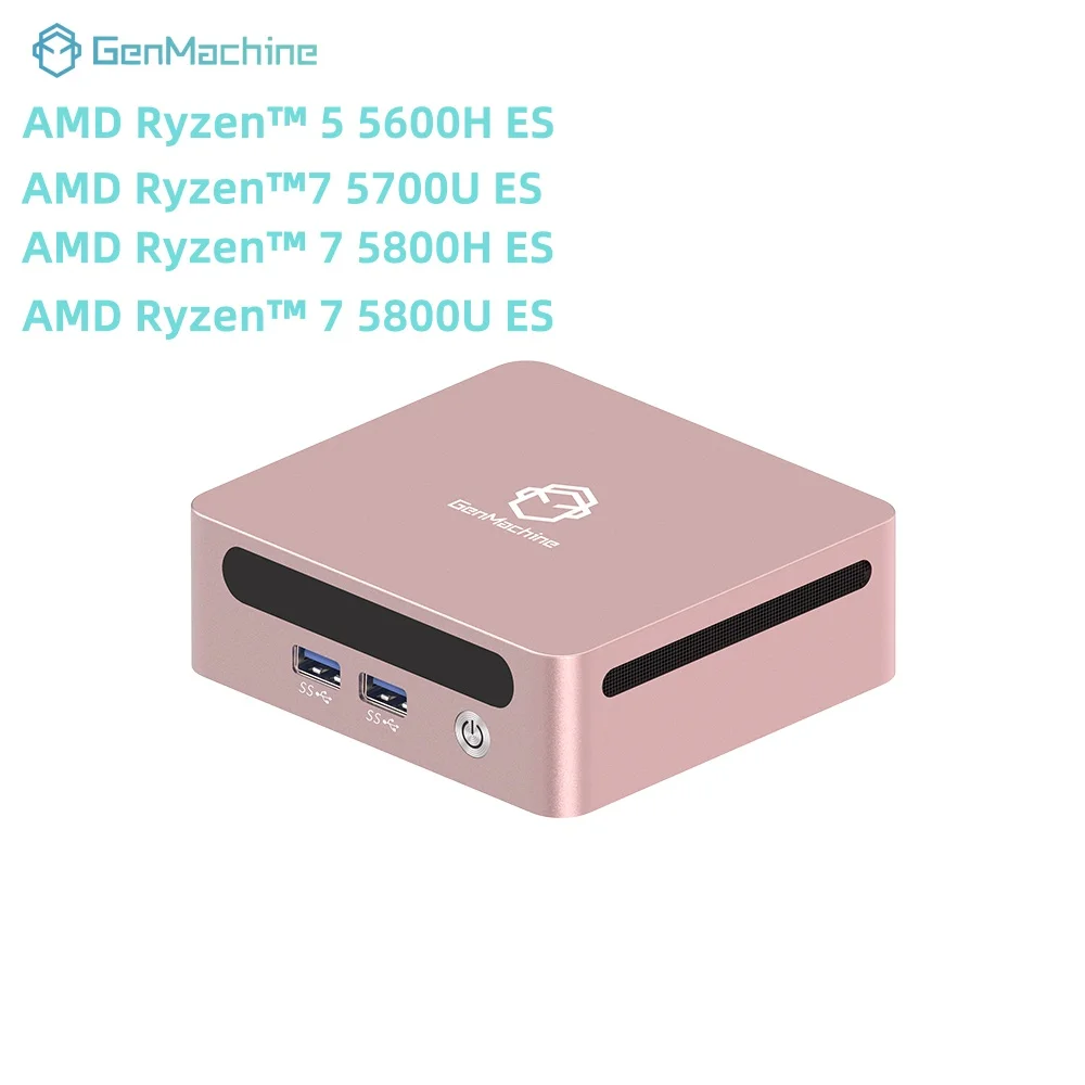Мини-ПК GenMachine AMD Ryzen 5600H 5700U 5800H 5800U ES Windows 11 Ryzen DDR4 WiFi6 Игровой ПК Игровой компьютер своими руками