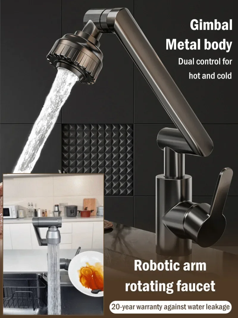 Grifo para lavabo de baño, grifo de ducha para el hogar, grifo giratorio Universal para caliente y frío, accesorios de baño simples y modernos