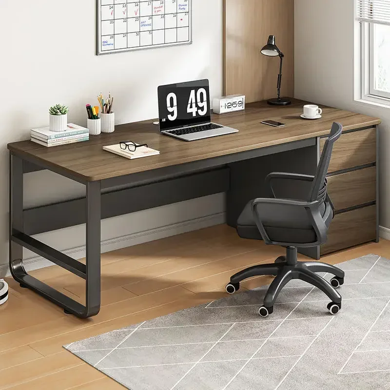 Escritorio Escritorio para computadora Escritorio Simple Hogar Estudiante con cajón Dormitorio Escritorio Almacenamiento de oficina