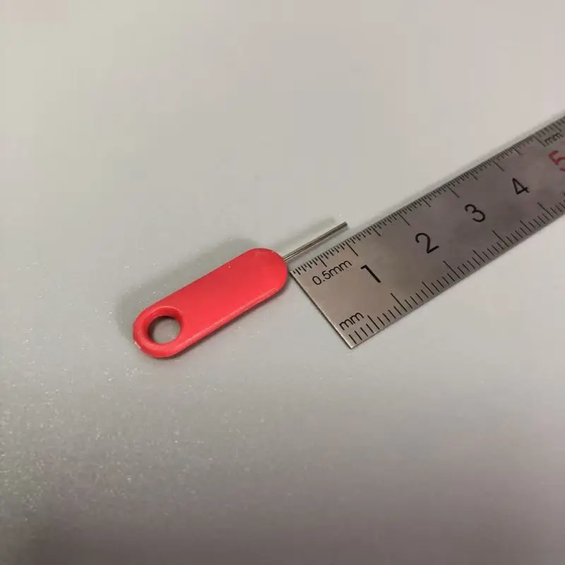 Anti-lost 10PCS  Red Mobile Phone Sim Card Pin Tray Removal Needle Opener Ejector Key Tool For Iphone Samsung Huawei Xiaomi Ipad