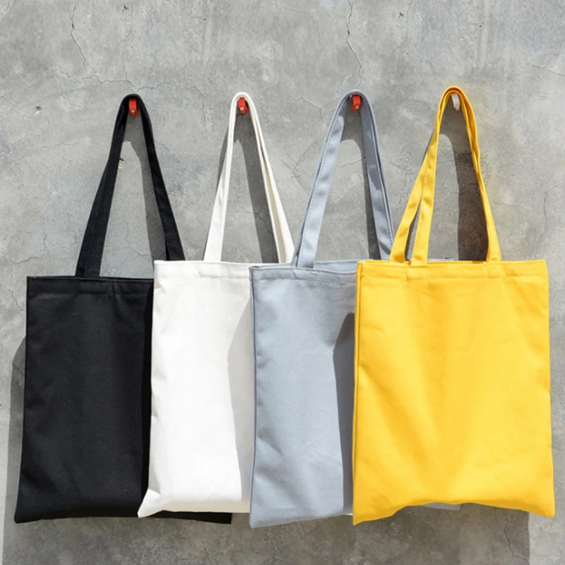 Phụ Nữ Vải Bố Chắc Chắn Giày Túi Tote Đeo Vai Cho Bé Gái Nữ Tự Làm Túi Xách Eco Thân Thiện Với Túi