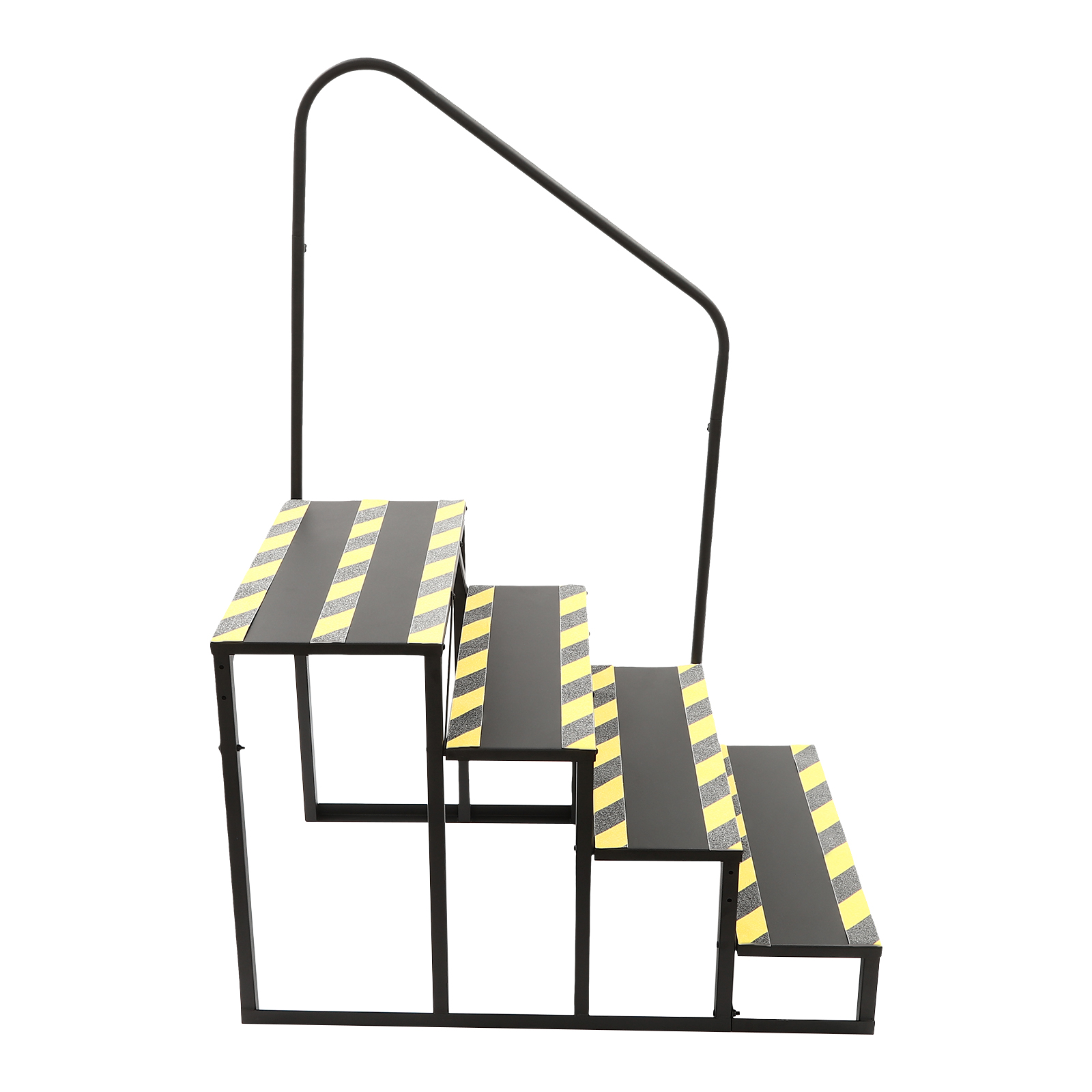 Durable Steel RV Stairs Handrails Ladder with Handrail for Safety, High Stability, Supports Up to 450 lbs, Easy Installation &