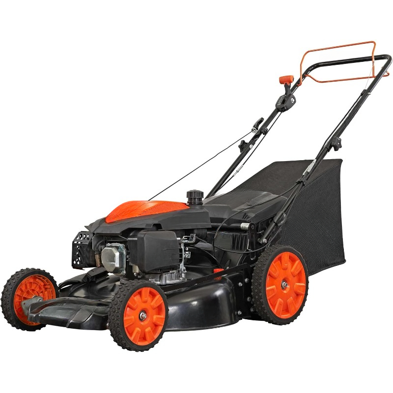 22 in. 201cc Select PACE 6 Speed CVT High Wheel RWD 3-in-1 Gas Walk Behind Self Propelled Lawn Mower, Black