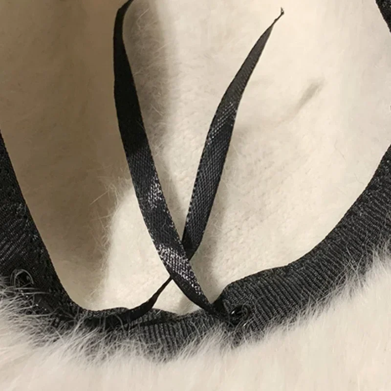 Sombrero de cubo M de diseñador coreano para mujer, gorro de piel de conejo Angola de felpa cálido, gorro de lavabo a la moda Ins para otoño e invierno, Panamá esponjoso Retro