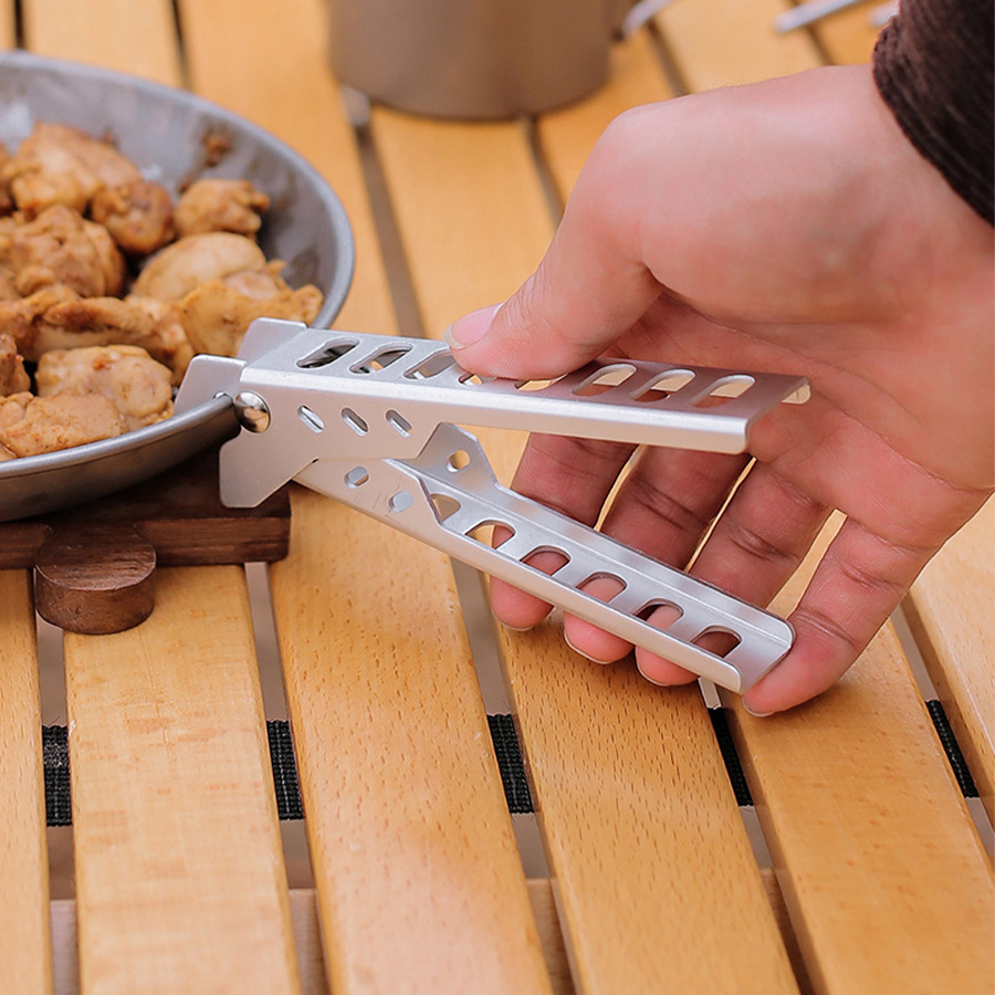 Utensils Tourist Tableware Camping Kitchen Equipment Anti-Scald Clamp Pot Pan Gripper Handle Holder Clip Pan Bowl Gripper