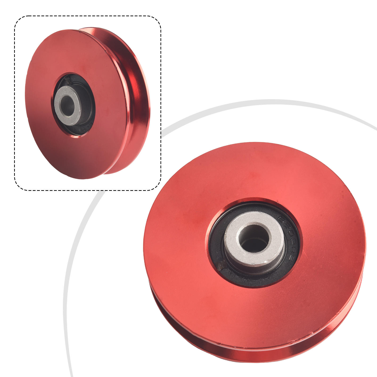 Roda katrol kabel LAT Pull Down Wheel Pulley hoist Roller Pulley Wheel untuk Pulley Block 75-114MM Aksesori Alat