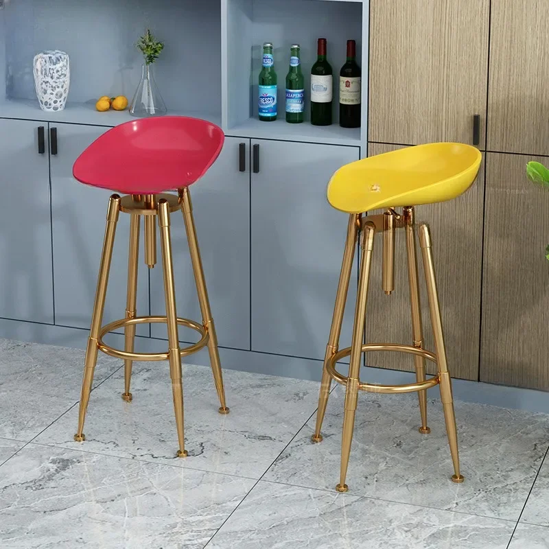 Moderne Barstühle Stuhl mit Rollen Tabure Luxussessel Weiß Orange Rattan Hoher Badezimmersensor Nordischer Barhocker