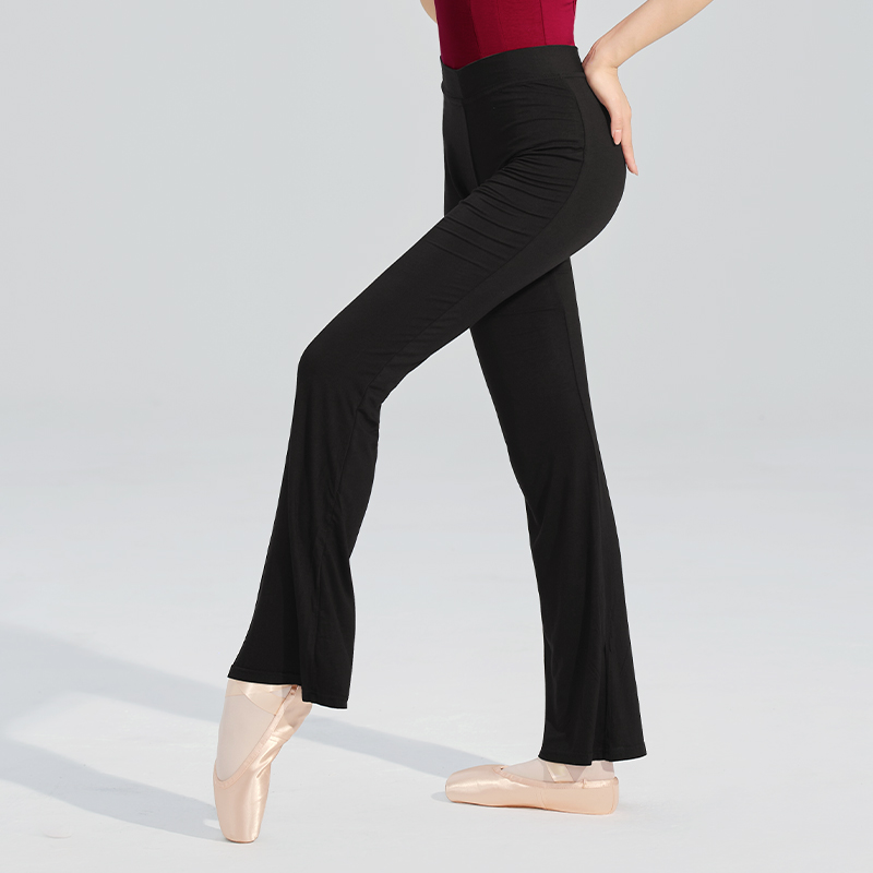 Balletdansbroek voor dames Meisjes Modale flare lange broek Hoge taille Fitness Zwarte gymnastiek Flare-broek Bell-bottoms