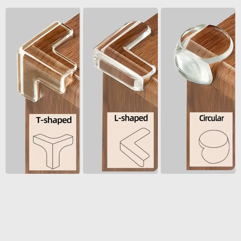 8/10/12pcs 투명 안티 범프 코너 PVC 패딩 어린이 안전 코너 보호대 아기 안티 범프 보호대 테이블 코너
