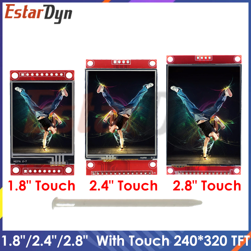 1,8 "TFT 2,4" TFT 2,8" TFT с сенсорным дисплеем 240*320 Smart Display ScreenDrive IC ILI9341 ST7789 Модуль IC привода