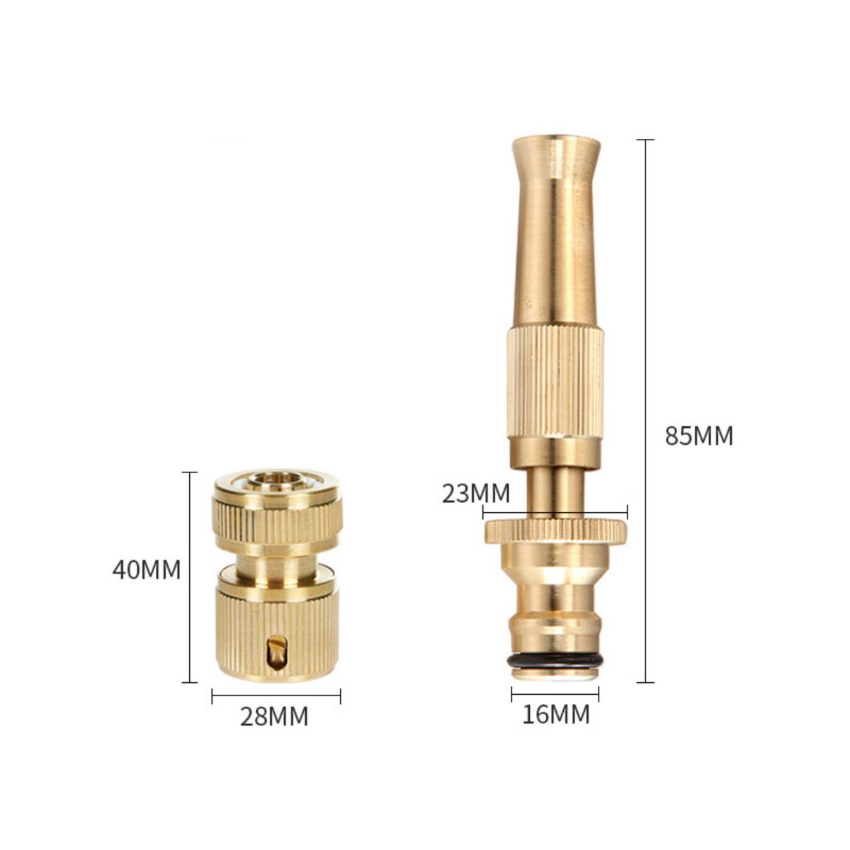 Pistolet de pulvérisation haute pression, ensemble de pistolet de pulvérisation Direct en alliage, buse de tuyau d'arrosage en cuivre avec Kit de connexion rapide pour le lavage et l'arrosage