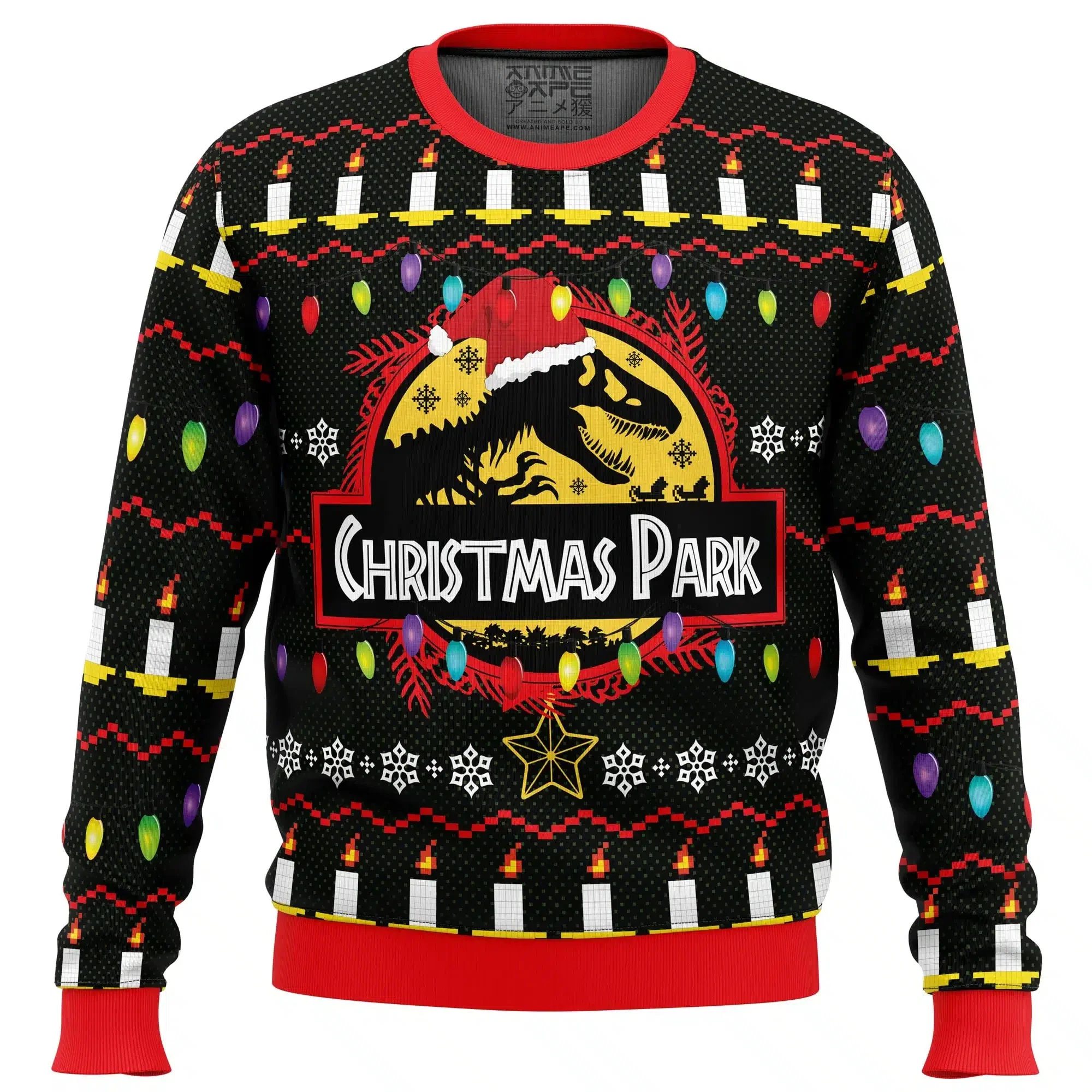 2024 Autumn Winter Men's Jurassic Park Christmas Head Ugly Christmas Hoodie Women's Casual Sports Party Hoodie