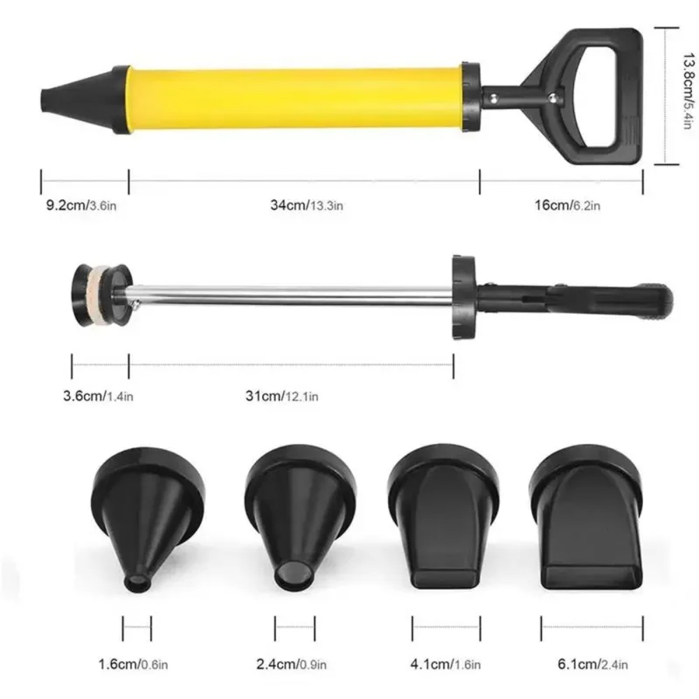Application pumping gun with 4 nozzles, hand tools, slurry gun, cement and lime pump, mortar sprayer, slurry filling tools