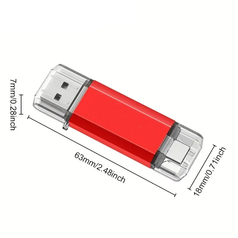 NEW Type-C 2 in 1 OTG 64GB 128GB Pendrive High Speed USB Flash Drive OTG Pen Drive 128GB 64GB 2 in 1 Type C OTG USB Flash Drive