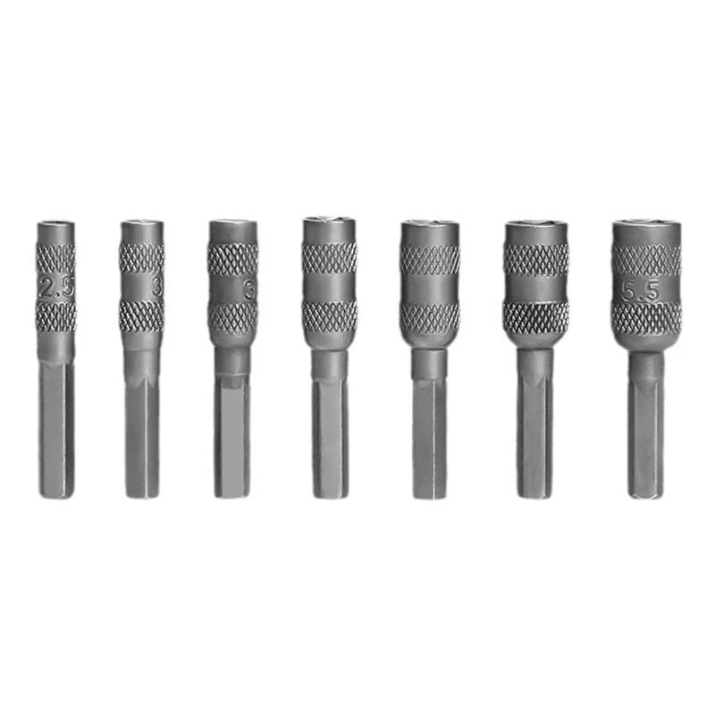 Y3NA set 7 socket nut driver untuk perakitan furnitur dan perbaikan otomatis