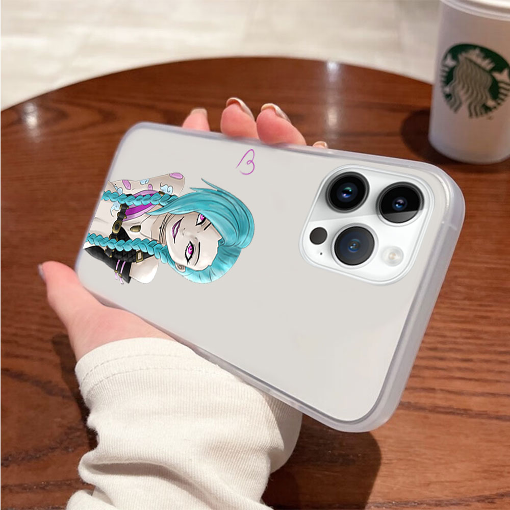 L-league of Legends Loli casing ponsel transparan, casing cangkang ponsel transparan untuk iPhone 12 11 14 13 15 16 Pro Max Plus
