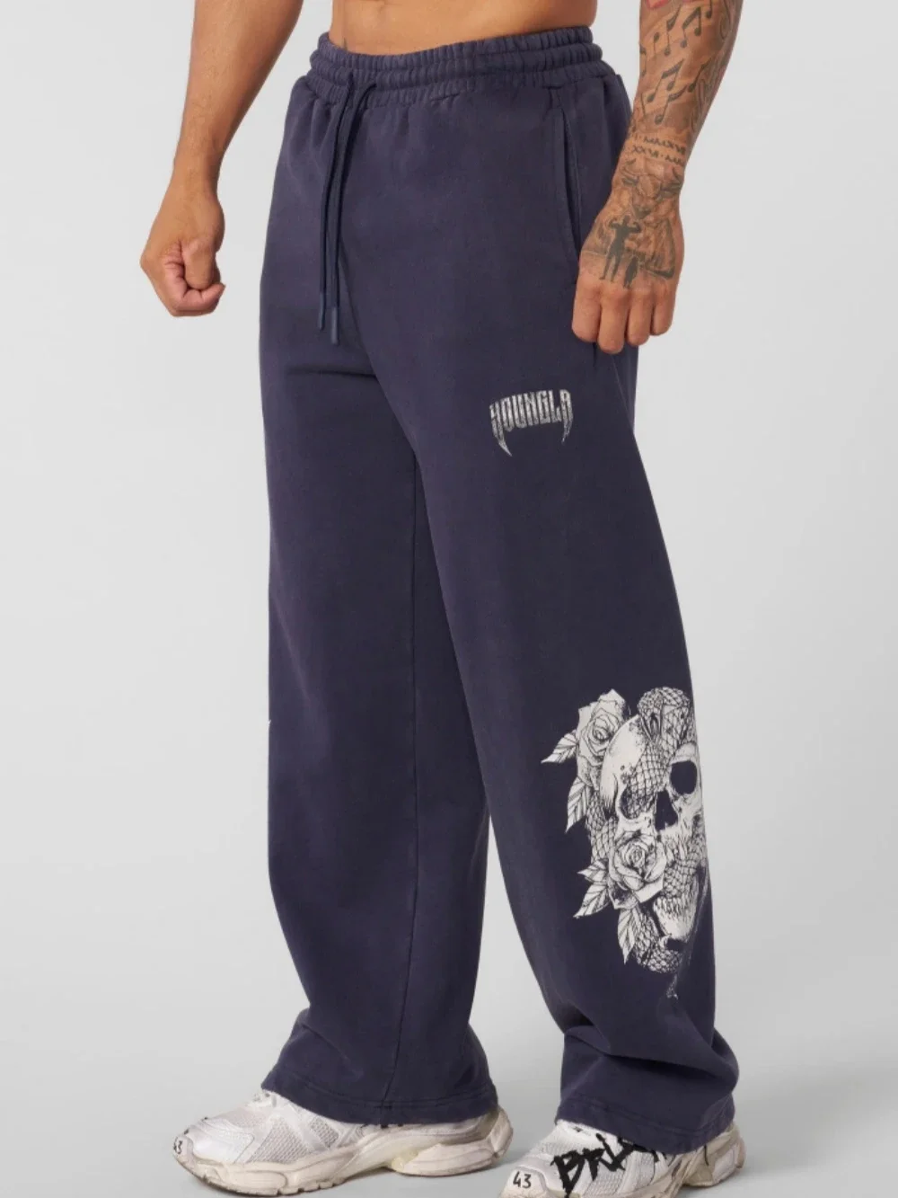 YOUNGLA アメリカのファッションブランド ハイストリート スウェットパンツ ジョガー ジム スポーツ フィットネス カジュアル ストレートレッグ スラックス