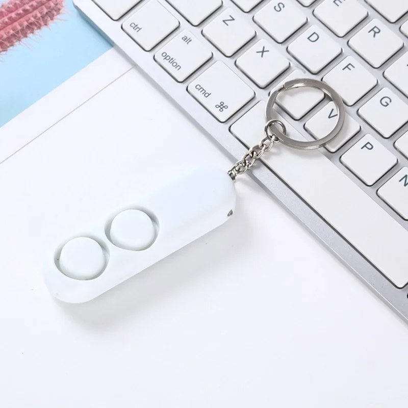Anti-rape Device 20dB Self Defense Attack Panic Dual Speakers Loud Alarm Alert  Safety Personal Security Keychain Bag Pendant