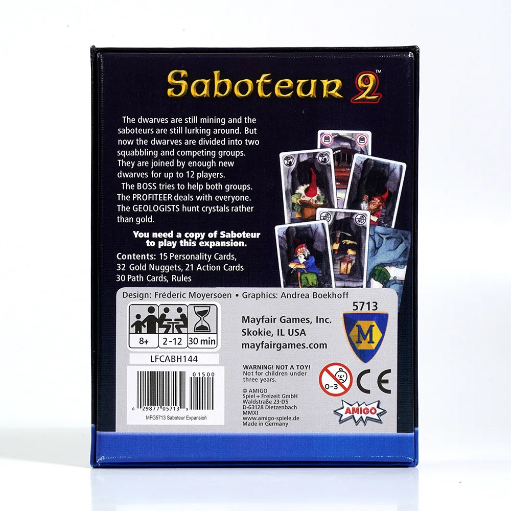 ภาษาอังกฤษ Saboteur Board การ์ดเกมตารางเกมกระดานตลกการ์ดเกมสําหรับครอบครัว Party Dwarf Gold Mine ขุด Miner Board เกม