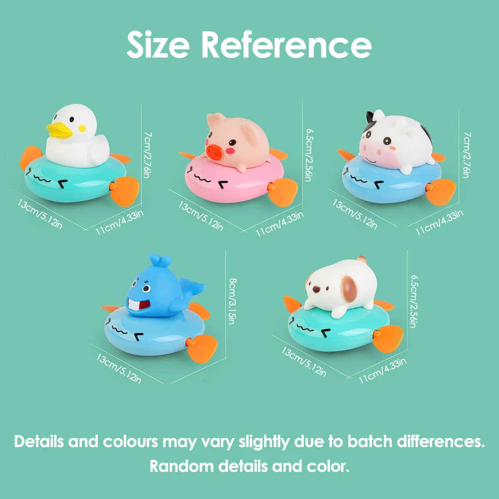 Brinquedo de banho do bebê, patos bonitos de banho, leitões vacas natação pulverização de água nuvens chuveiro brinquedo de banho para crianças brinquedo de jogo de água