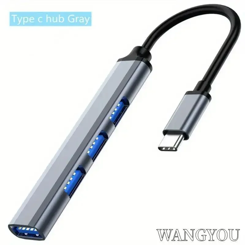 USB-Dock, Mobiltelefon, Computer, Typ C, One Drag, vier Expander, Hochgeschwindigkeitsübertragung, Multifunktions-Drahtteiler