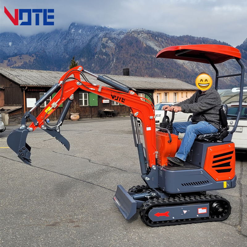 Mini Escavadeira Hidráulica De Esteiras, Bagger Compacto, Barato, Alta Qualidade, Mini Escavadeira, 1,2 Tonelada
