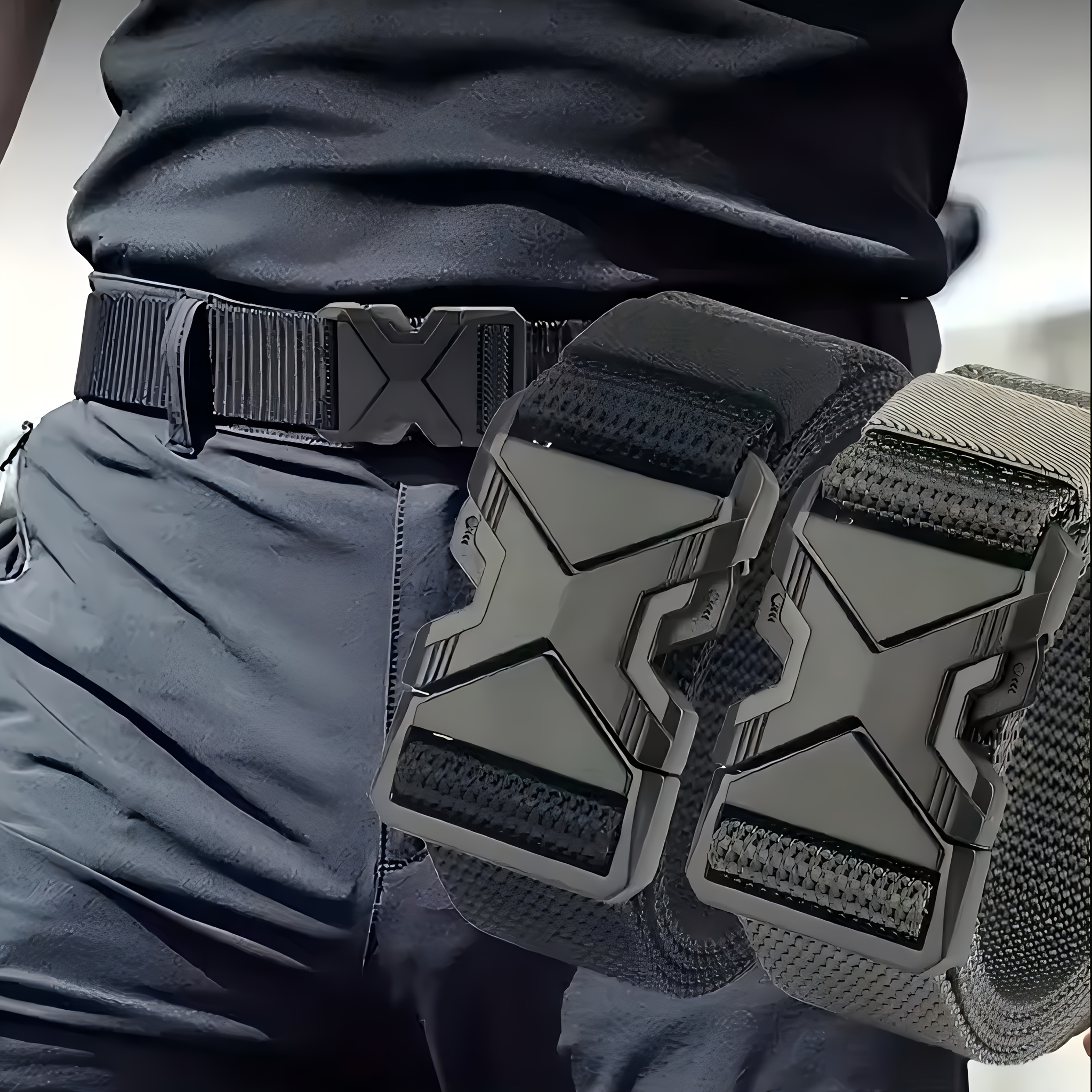 1/2pcs Men's Tactical Sports Belt, Adjustable Quick Release Buckle Multipurpose Outdoor Canvas Belt For Men Women，For Ideal Gift