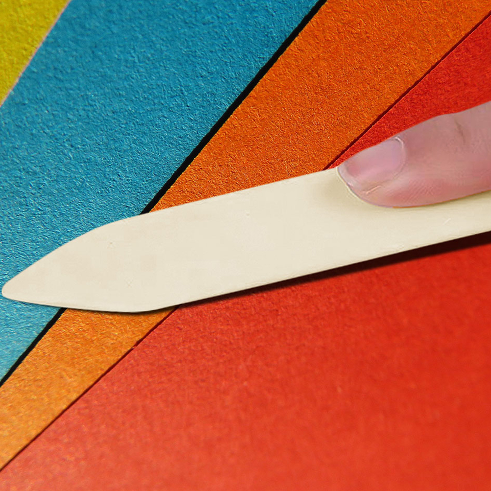 5pcs Origami Knife Curved Bone Folder Paper Craft Supplies Plastic Folders Creaser For Craft Paper Plastic Scoring Folding