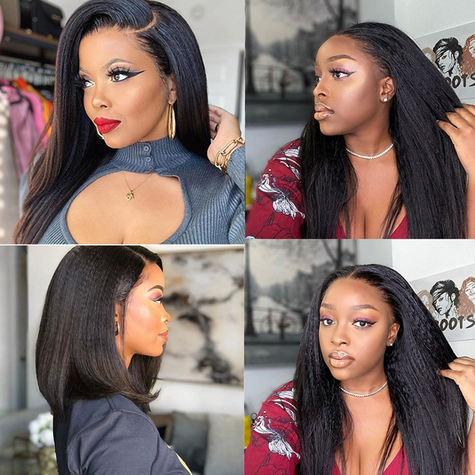 Peruano kinky cabelo reto 1/3/4 pacotes 100% cabelo humano 10-30 polegadas preço barato cor natural virgem isee extensões de cabelo