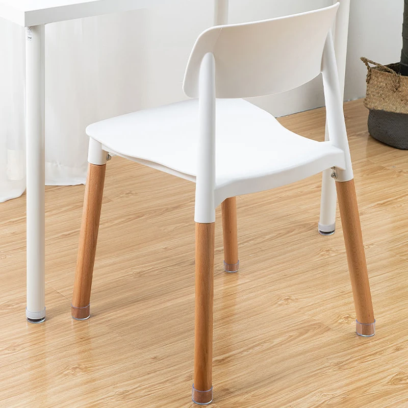16pcs Rubber Chair Leg Caps Transparency Floors Protector Pads Home Decor Wear-resistant Non-Slip Furniture Legs Covers Tool