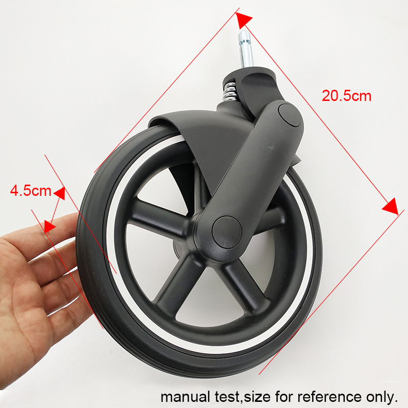 Rueda Stoller para rueda delantera Cybex Gazelle S con marco de rueda, accesorios de repuesto directo para cochecito de bebé