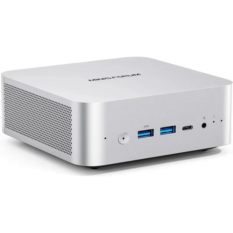 มินิพีซี AI X1-255 AMD Ryzen 7 255 (8C/16T, สูงสุด 4.9 GHz), แรม 32 GB DDR5, SSD M.2 1 TB, HDMI/DP/USB4 (4K@120 Hz), ลำโพงคู่