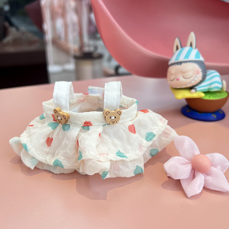 Милая Мини плюшевая кукла, одежда, аксессуары для корейской куклы Kpop Exo Labubu II Idol, одежда для платья со складками