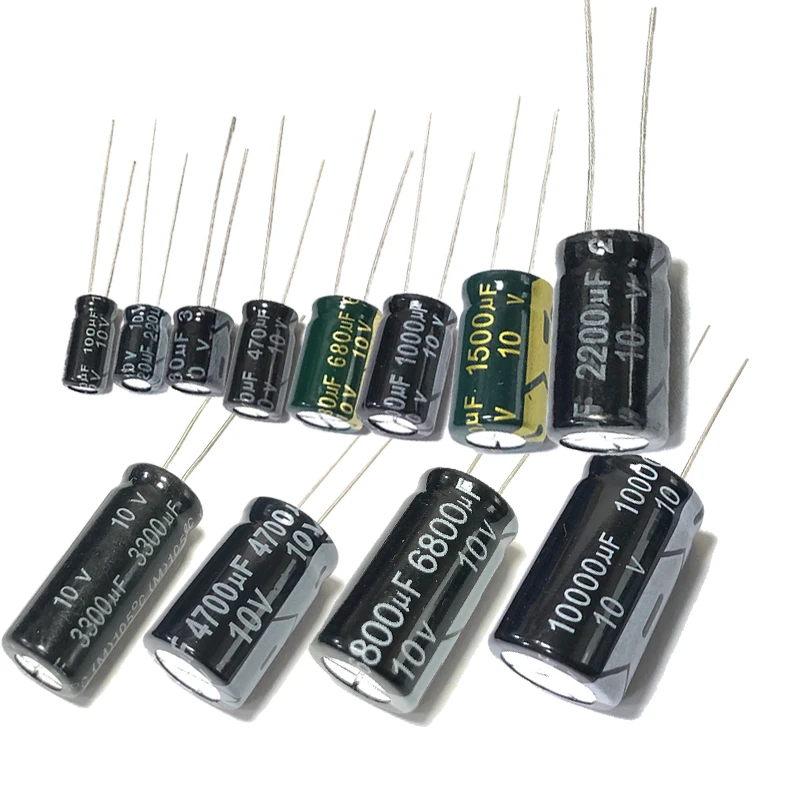 10v100UF объем 5x1 1 мм алюминиевые электролитические конденсаторы 10 в 100 мкФ 10V100MF 100MF10v 10WV 10VDC 100MFD 220 мкФ 330 мкФ 470 мкФ 680 мкФ