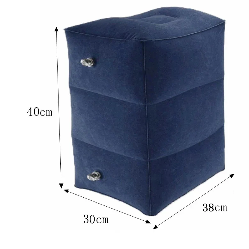PVC เด็กเที่ยวบิน Sleeping Footrest หมอนพักผ่อนหมอนเครื่องบินรถหมอน Inflatable Travel Foot Rest หมอนเท้า Pad