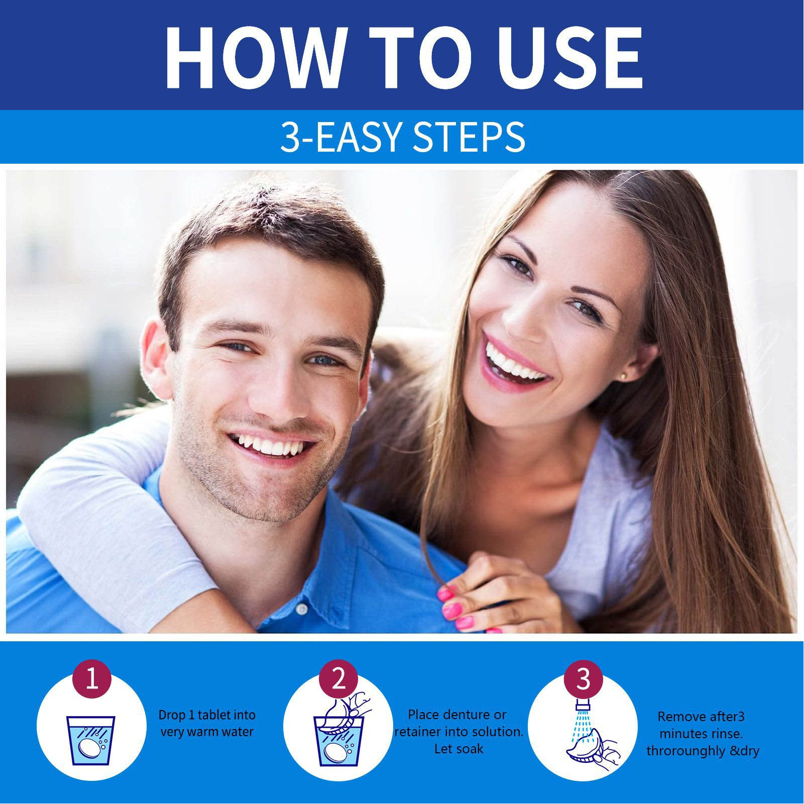 100 個義歯クリーニングタブレット臭いを除去口腔クリーニングリテーナークリーナーアライナー口ナイトガード