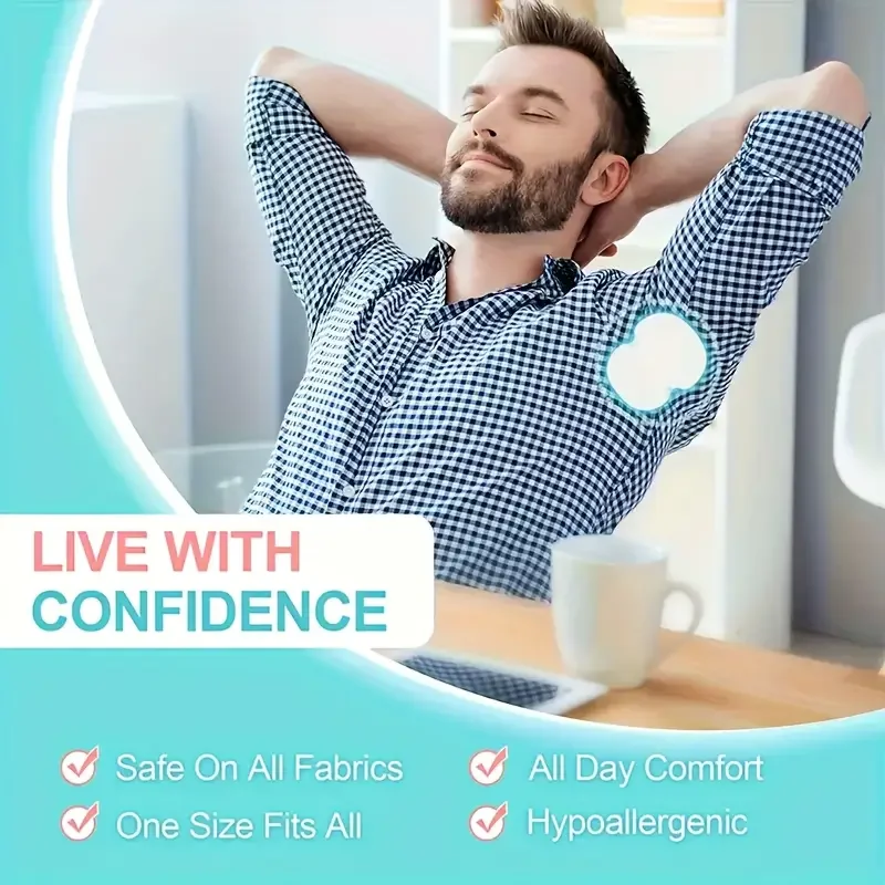 Almofadas de suor nas axilas, protetores de suor laváveis, protetores de almofada de suor de vestido evitam odor de raposa almofadas desodorantes