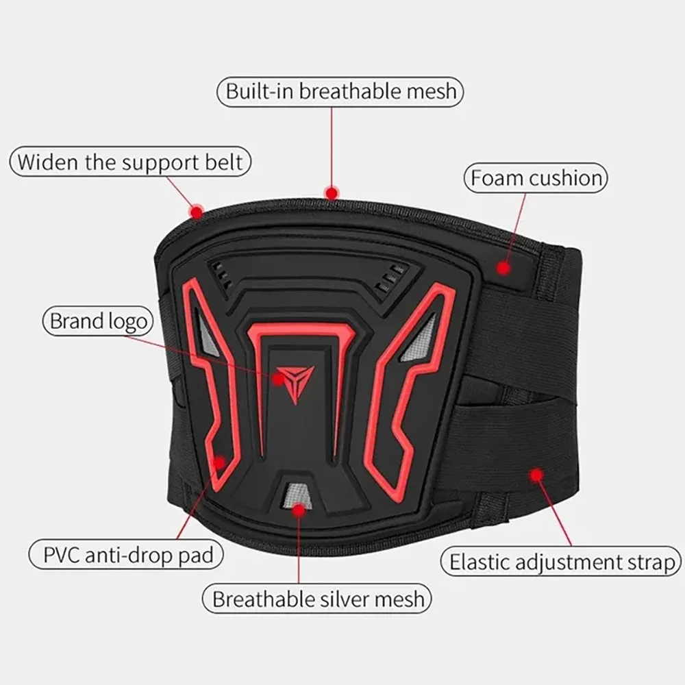 Protector de cintura ajustable para motocicleta, transpirable, profesional, para Motocross, protección para ciclismo, cinturón Protector