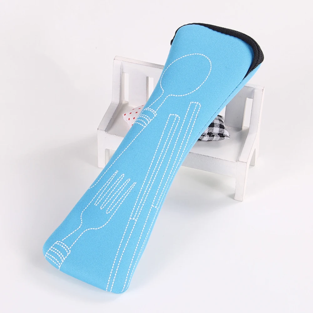 Portable Tableware Bag Cutlery  Dinner Set Travel Packaging Storage Box Dinnerware Picnic Fork Spoon  Without 