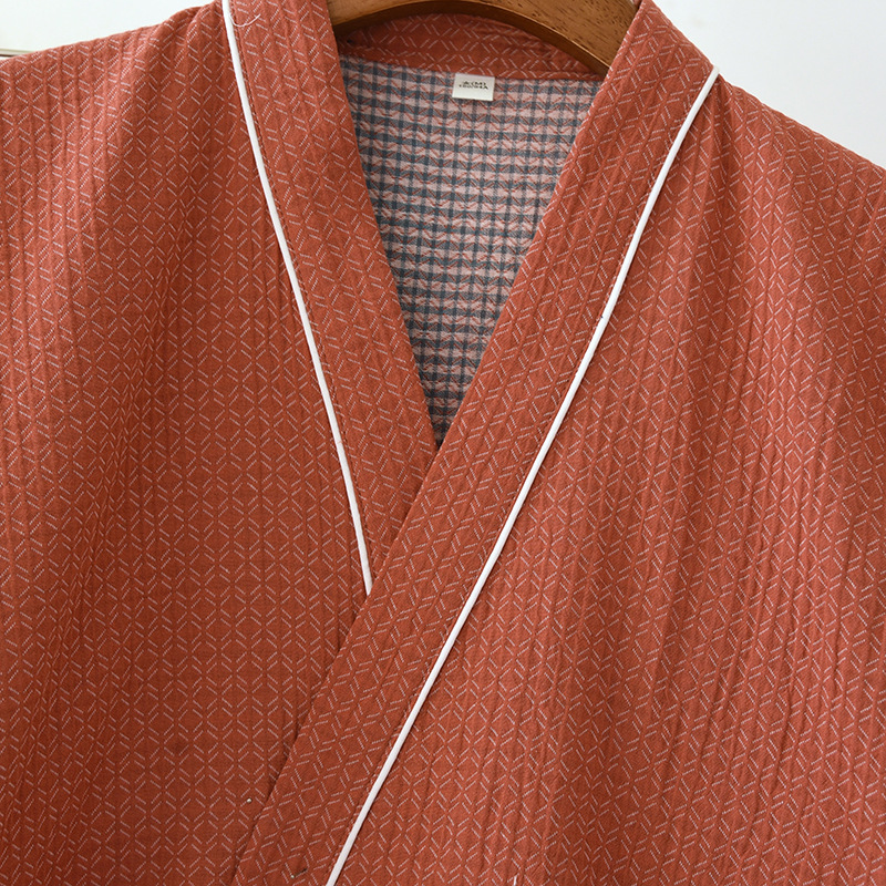 2025 Frühjahr/Sommer Neue Japanische Kimono Set Paar 100 % Baumwolle männer und Frauen Casual Lose Hause Pelz zwei Stück Set Nachtwäsche