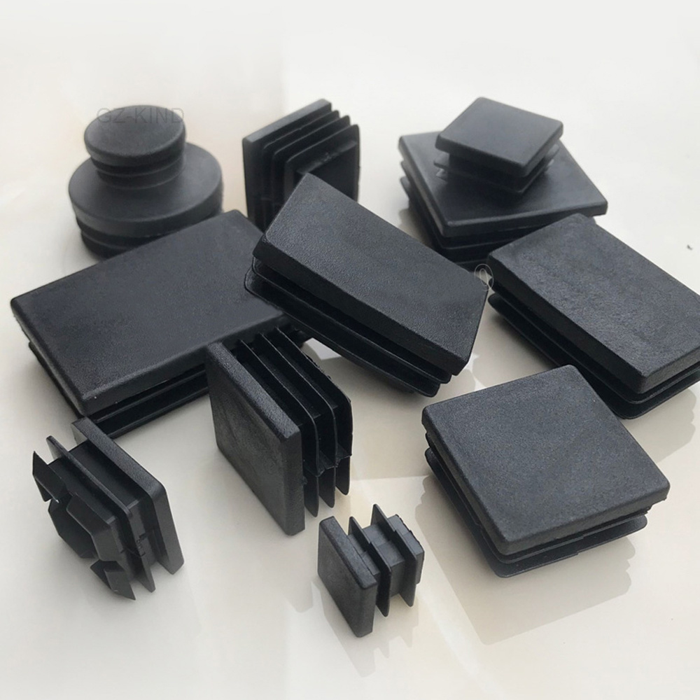 1/2/5/10 pcs. 40x100mm Plastic Black Caps Tube Plug Inserts