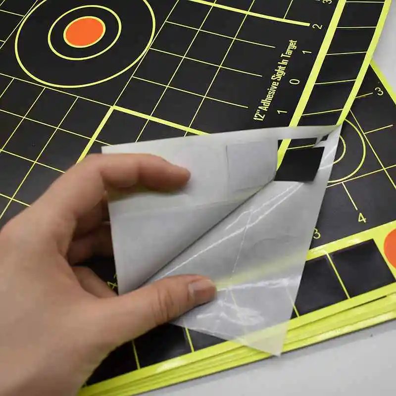 12inch 30CM Splash Target Sticker Paper 10pcs/pack Adhesive Reactivity Shoot Target Aim Paper for Gun / Rifle / Binders Pratice