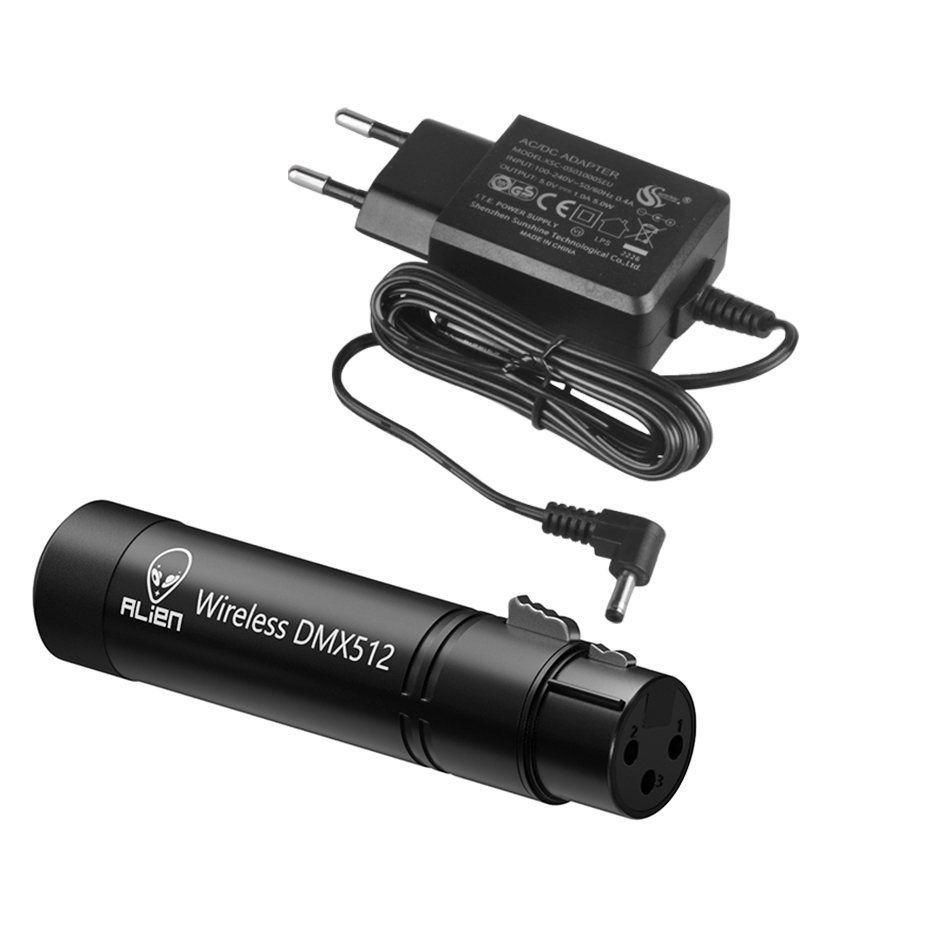 ALIEN 2.4 GHz ISM DMX 512 Contrôleur XLR Dfi sans fil Émetteur transmetteur réception Système pour LED Stage PAR laser DJ fête bar et scène éclairage avec tête lumière principale mobile Par Lampe